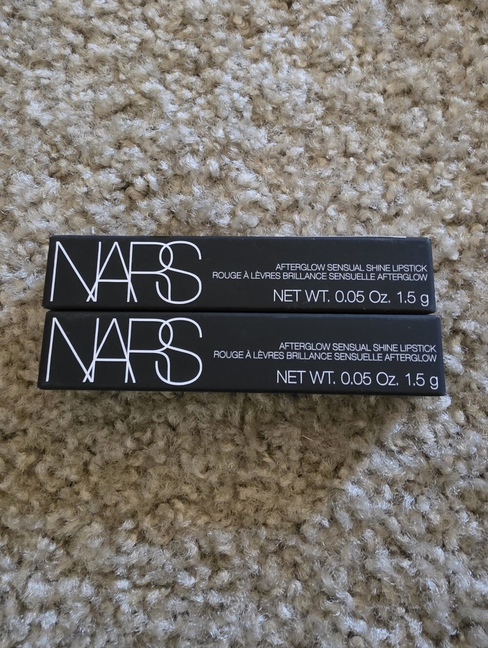 NARS Afterglow Sensual Shine Lipstick X2 Brand New